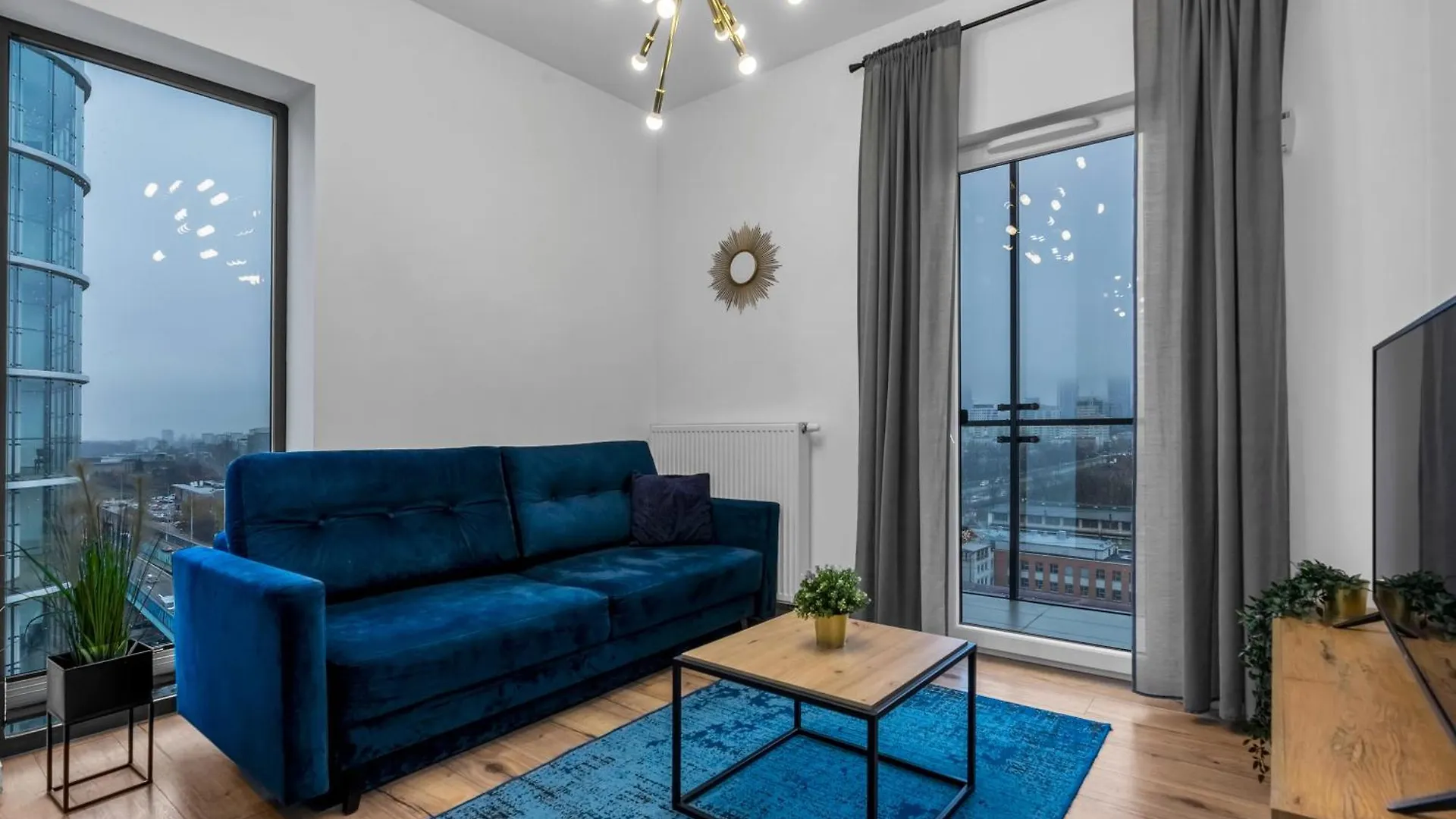 Warsaw Business Apartments - Air Conditioning, 10Th Floor, City View, Balcony - By Rentujemy